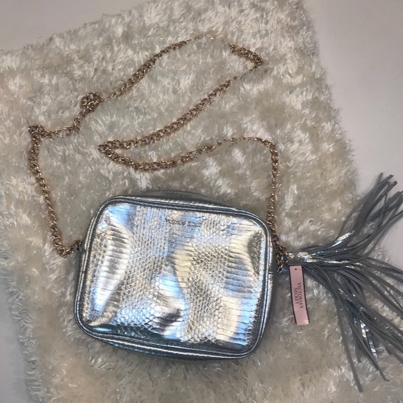 NWT Victoria’s Secret silver crossbody purse - Picture 3 of 8